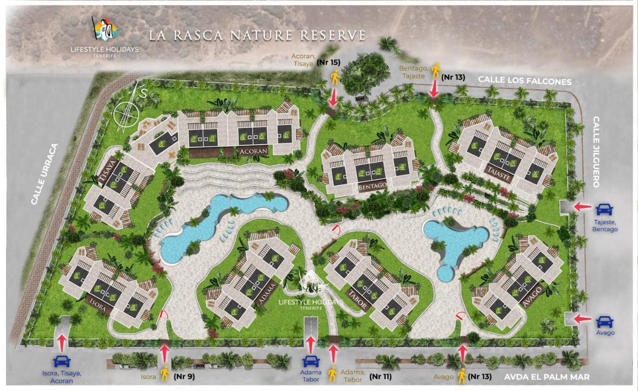 Jardines - Adama 01 Vista Piscina & Jardin 2B Villa Palm-mar Ngoại thất bức ảnh